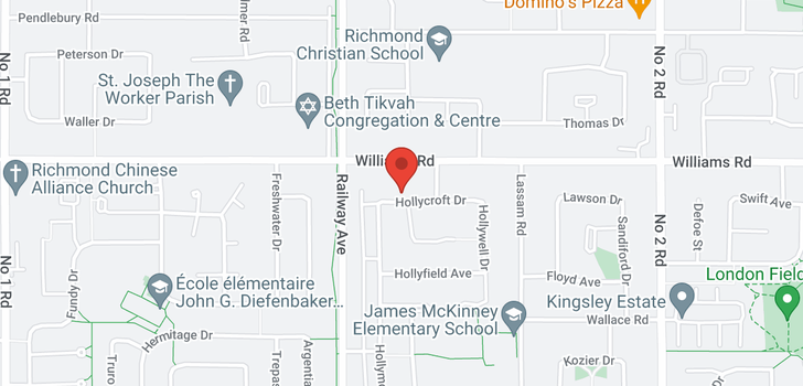 map of 5131 HOLLYCROFT DRIVE